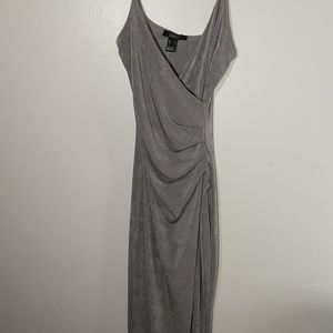 A "Street Wear Society" silver, classy dress.